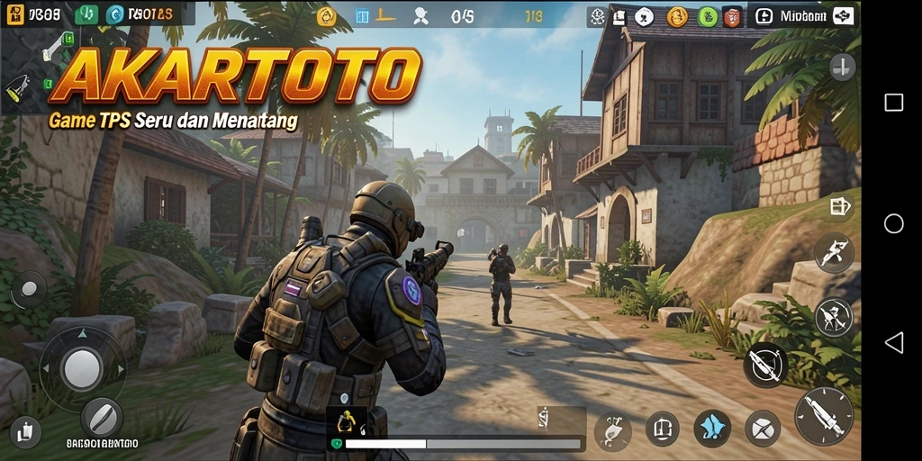 Tampilan menarik dari gameplay AKARTOTO yang intens.