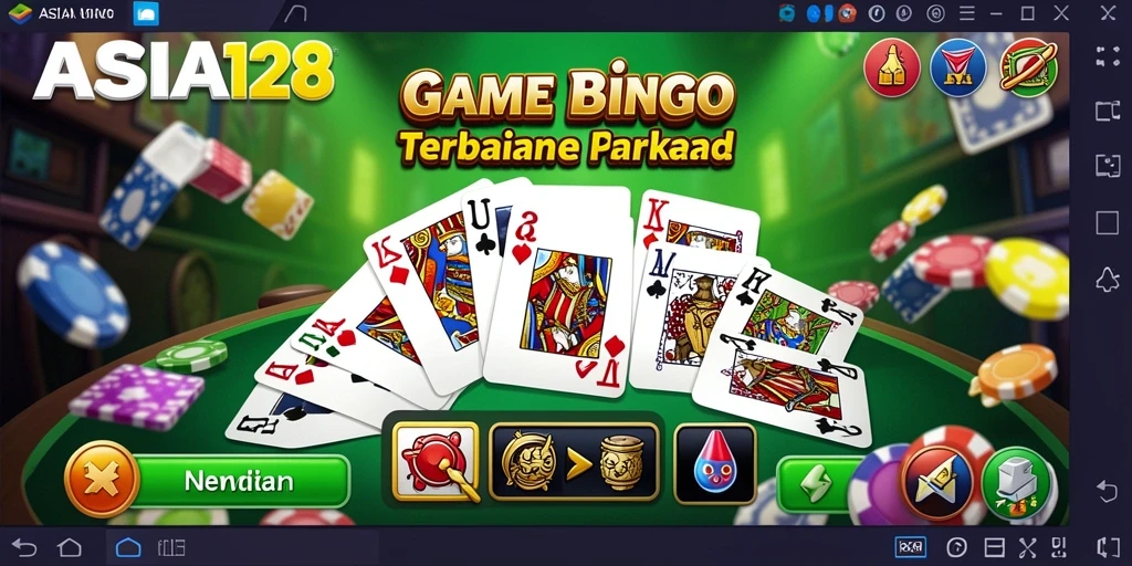 Tampilan gameplay seru dalam permainan Bingo ASIA128.