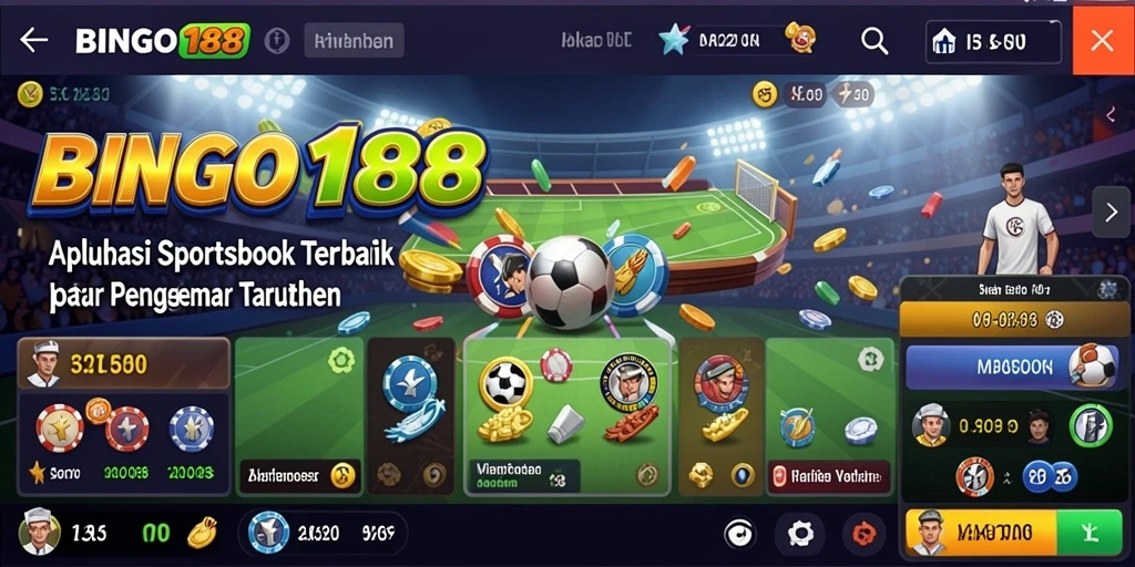 Tampilan gameplay BINGO188 yang menarik dalam taruhan sportsbook.