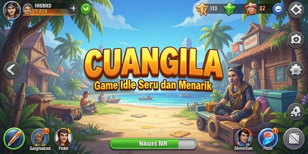 Screenshot gameplay CUANGILA yang menampilkan elemen Idle.