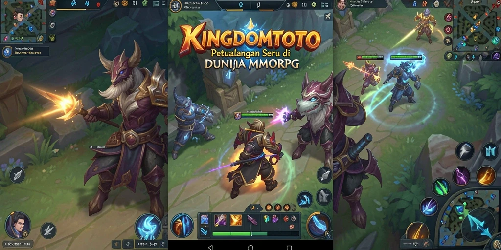 Tampilan gameplay KINGDOMTOTO yang mengesankan dengan karakter dan lingkungan yang kaya.