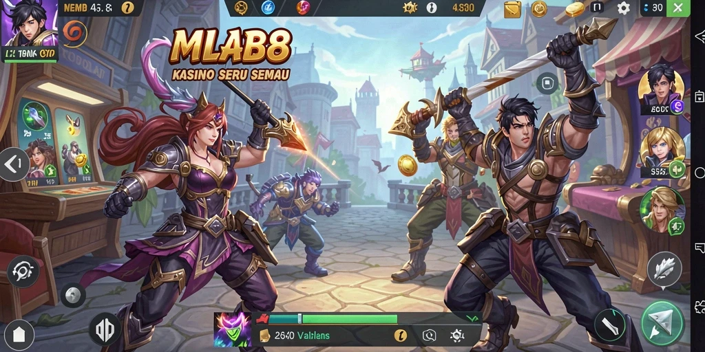 Tampilan gameplay kasino yang seru di MLBB8.
