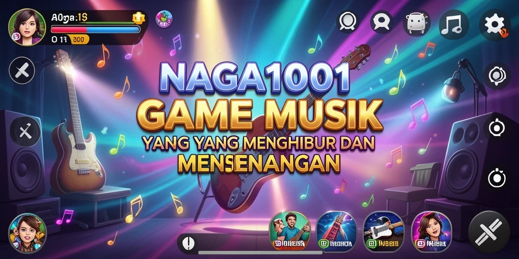 Tampilan gameplay NAGA1001 dengan antarmuka interaktif dan lagu-lagu menarik.