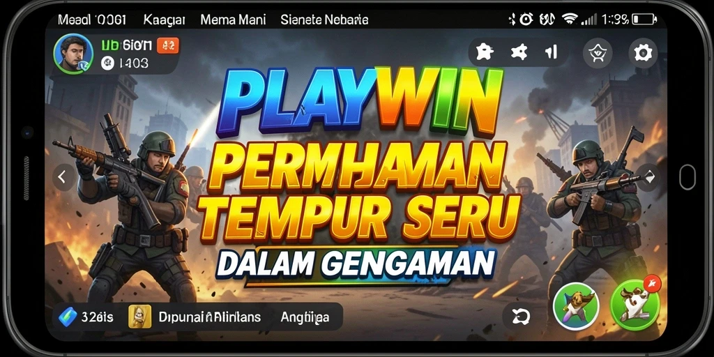 Screenshot gameplay <strong>PLAYWIN</strong> yang menunjukkan aksi pertempuran seru.