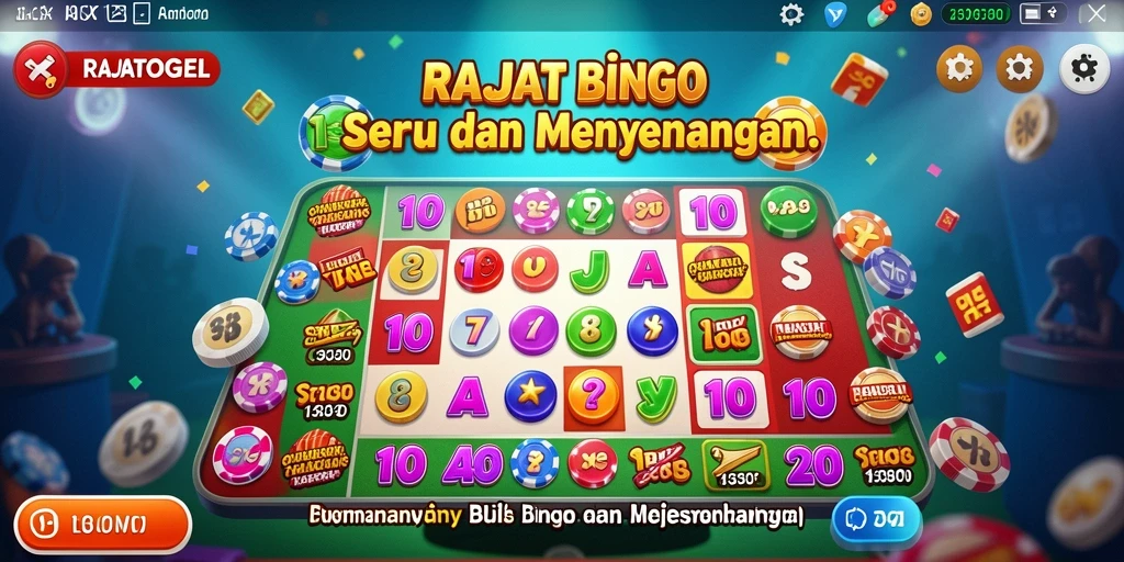 Screenshot gameplay RAJATOGEL menampilkan suasana Bingo yang seru.