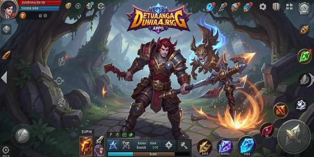Screenshot gameplay SVIP10 menunjukkan aksi seru dalam pertempuran ARPG.