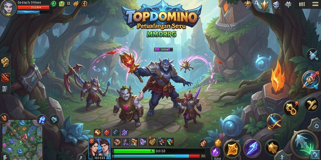 Tampilan gameplay seru di dunia <strong>TOPDOMINO</strong> yang penuh aksi.